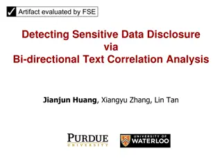 Detecting Sensitive Data Disclosure via Text Analysis