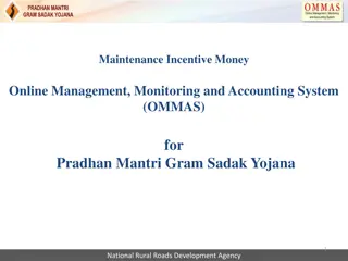 Online Management System for Pradhan Mantri Gram Sadak Yojana (OMMAS) - User Guide