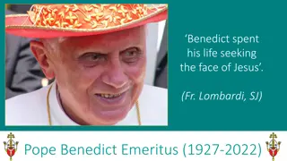 Life and Legacy of Pope Benedict XVI: A Tribute to a Noble Figure