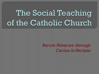 The Role of Catholic Social Teaching in Promoting Human Dignity and Social Justice