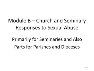 Church Responses to Sexual Abuse in Seminaries and Parishes