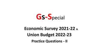 Analysis of Economic Policies from Economic Survey 2021-22 and Union Budget 2022-23