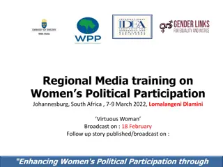 Empowering Women in Politics through Media Training in Johannesburg