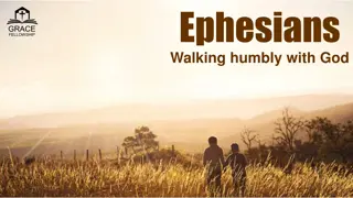 The Walk of the Christian: Unity and Conduct in Ephesians