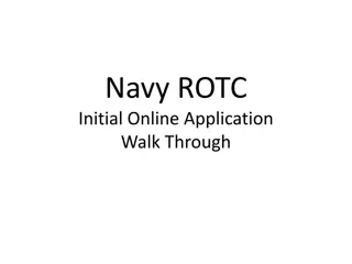 Navy ROTC Initial Online Application Walkthrough