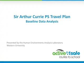 Analysis of School Travel Plan Baseline Data at Sir Arthur Currie PS