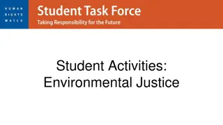 Environmental Justice and Student Activities