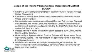 Overview of Incline Village General Improvement District (IVGID)