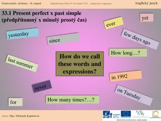 Understanding Present Perfect vs. Past Simple in English Language Lessons