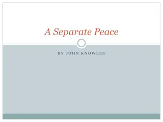 A Separate Peace by John Knowles - Overview and Analysis