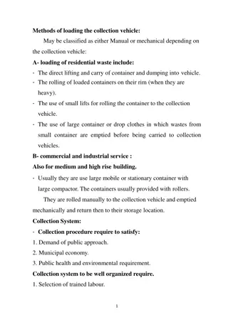 Waste Collection Systems Overview and Best Practices