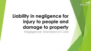 Understanding Negligence in the Standard of Care