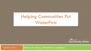 WaterFirst Community Program: Enhancing Water Resources Management