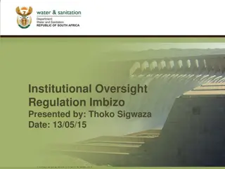 Water Resource Management Imbizo Presentation