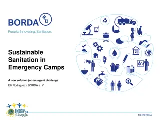 Innovative Solution for Sustainable Sanitation in Emergency Camps