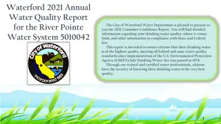 Waterford 2021 Annual Water Quality Report Overview