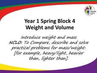 Exploring Weight and Mass in Year 1 Science Curriculum