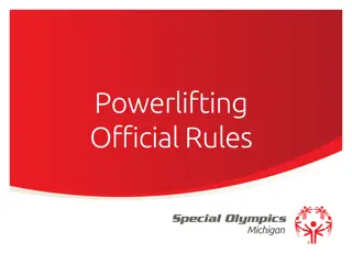 Official Powerlifting Rules in Michigan