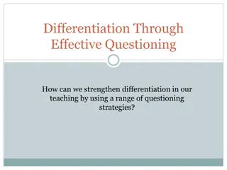 Strengthening Differentiation Through Effective Questioning Strategies