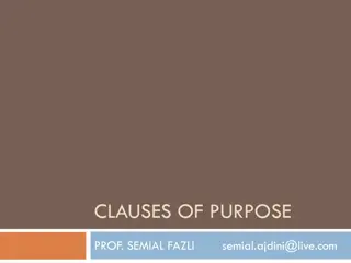 Clauses of Purpose in English Grammar