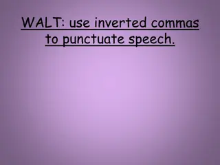 Mastering Speech Marks in Punctuation