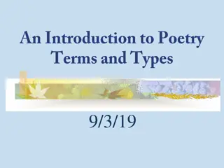 Beauty of Poetry: Forms, Types, and Emotions