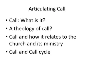 Theology of Call in Christian Ministry