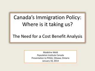 Canada's Immigration Policy: An Analysis of Economic Growth and Political Considerations