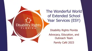 Extended School Year Services (ESY) and Disability Rights in Florida