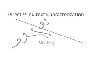 Direct vs. Indirect Characterization in Storytelling