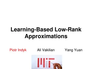 Learning-Based Low-Rank Approximations and Linear Sketches