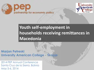 Youth Employment and Remittances in Macedonia: A Study of Opportunities and Challenges