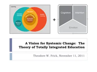 Enhancing Education Through Totally Integrated Approach