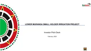 Lower Muranga Small Holder Irrigation Project Investor Pitch Deck