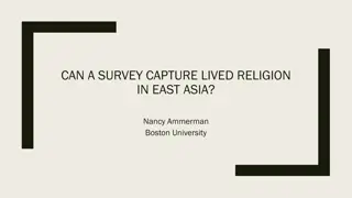 Lived Religion in East Asia: Insights from Nancy Ammerman at Boston University