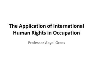 International Human Rights in Occupation Law: Principles and Conventions