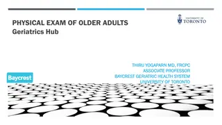 Comprehensive Physical Examination of Older Adults in Geriatrics