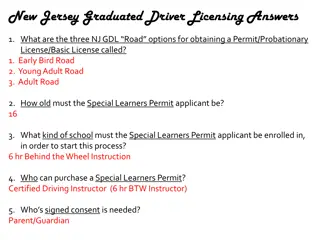 New Jersey Graduated Driver Licensing Program Overview