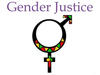 Gender Justice Initiatives and Promoting Equality in Society