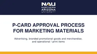 University P-Card Approval Process for Marketing Materials