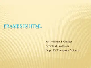 Frames in HTML