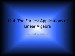 The Oldest Applications of Linear Algebra in Ancient Civilizations