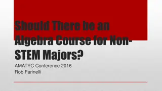 Reimagining Algebra Education for Non-STEM Majors: Insights from AMATYC Conference 2016