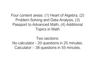 SAT Math Exam Overview: Content Areas and Question Types