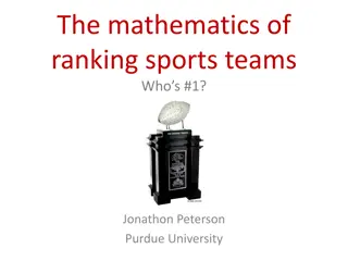 The Mathematics of Ranking Sports Teams - Insights and Methods