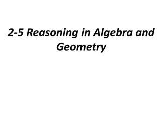 Algebra and Geometry Reasoning: Concepts and Proofs