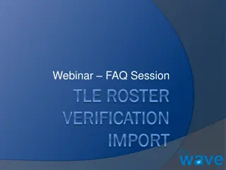 Participation Steps for Success: TLE Roster Verification & Import Guide