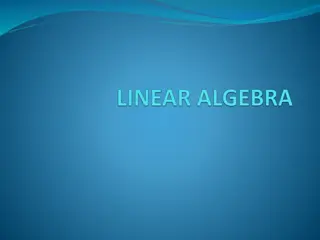 Linear Equations and Matrix Operations