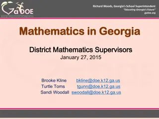 Update on Georgia's School Superintendent and Mathematics Standards Review Process