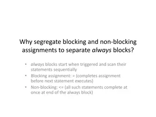 Blocking and Non-blocking Assignments in Verilog